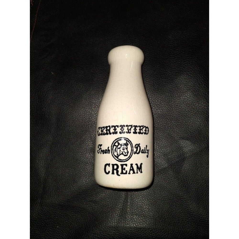 Vintage Ceramic Farm Style Cream/Milk Bottle